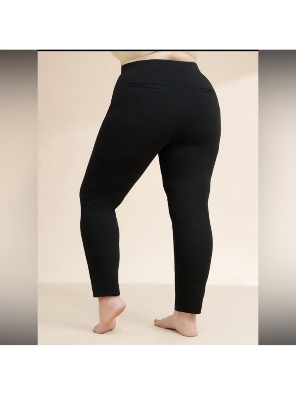 Shapermint Essentials Size Medium Slim Leg Shaper Pant Black
